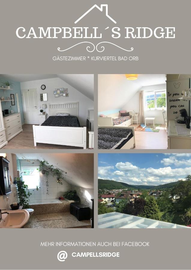 Campbell`s Ridge - Familienzimmer im Kurviertel von Bad Orb Exterior foto